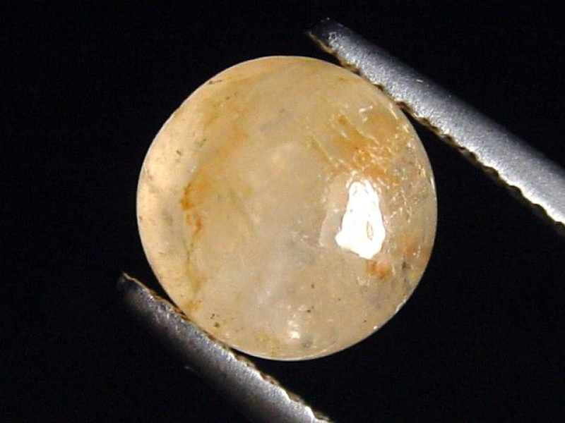 Phenakit 2,94 Ct. Rund Cabochon selten - Piracicaba, Minas Gerais, Brasilien