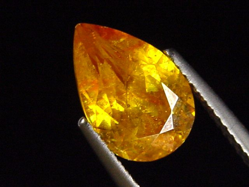 Sphalerit / Zinkblende 3,00 Ct. Tropfen - Picos de Europa, Spanien