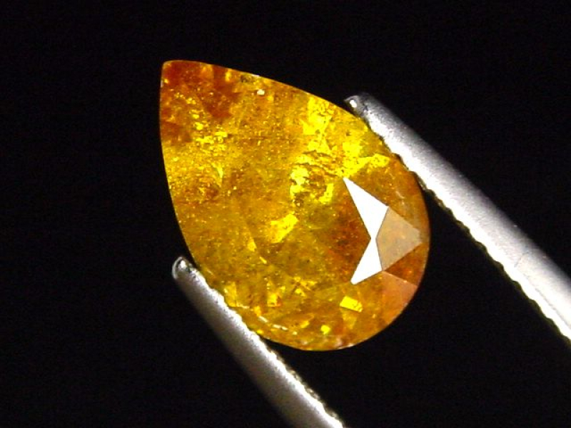 Sphalerit / Zinkblende 2,86 Ct. Tropfen - Picos de Europa, Spanien