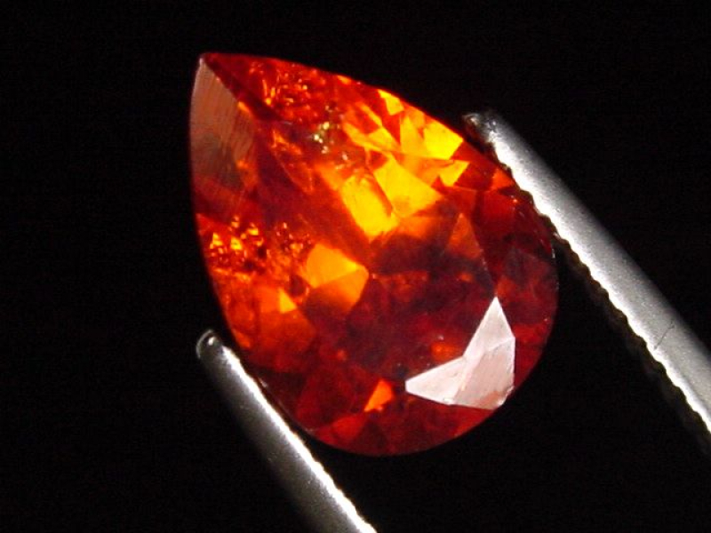 Zinkit 6,07 Ct. Tropfen facettiert - Schlesien, Polen