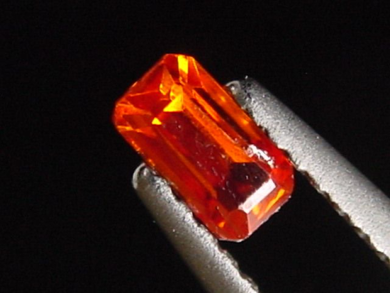 Zinkit 0,72 Ct. Oktagon facettiert - Schlesien, Polen