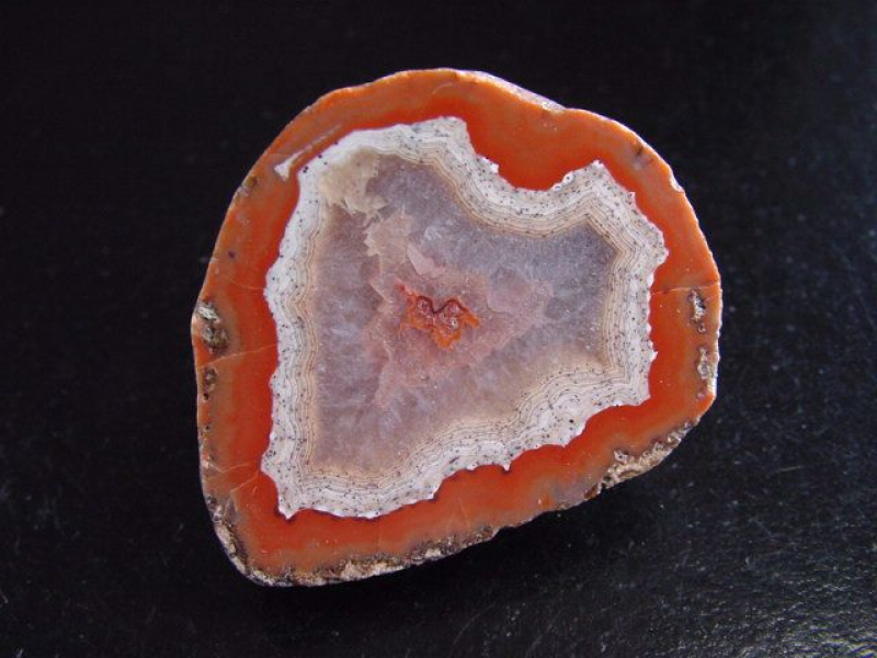 Achat Geode 42 mm mit schönem Farbkontrast - Idar Oberstein, Deutschland