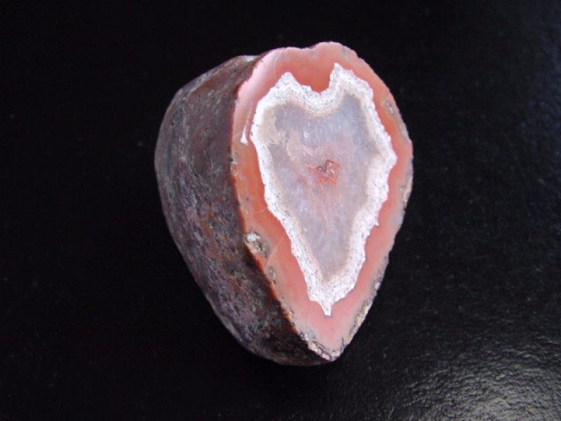 Achat Geode 42 mm mit schönem Farbkontrast - Idar Oberstein, Deutschland