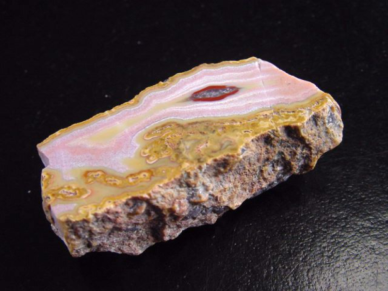 Achat Geode 47 mm mit schönem Farbkontrast - Idar Oberstein, Deutschland