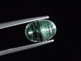 Verdelite Tourmaline cat's eye 3,23 Ct. - oval cabochon Brazil