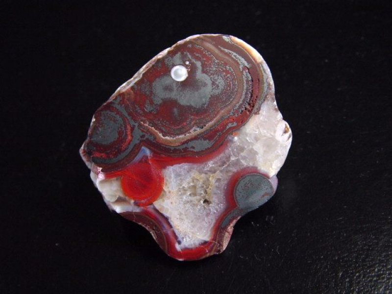 Achat Geode 36 mm mit schönem Farbkontrast - Idar Oberstein, Deutschland