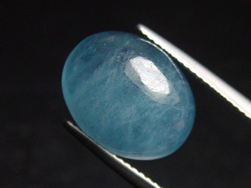 Aquamarin 7,41 Ct. 15 x 12 mm Oval Cabochon