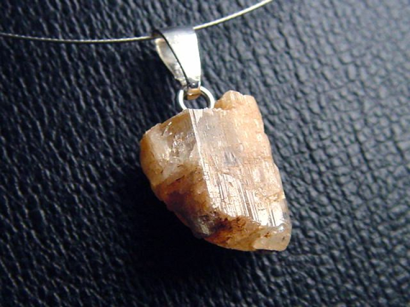 Phenakit Kristall Anhänger 12,5 mm 925 Silber - Piracicaba, Minas Gerais, Brasilien