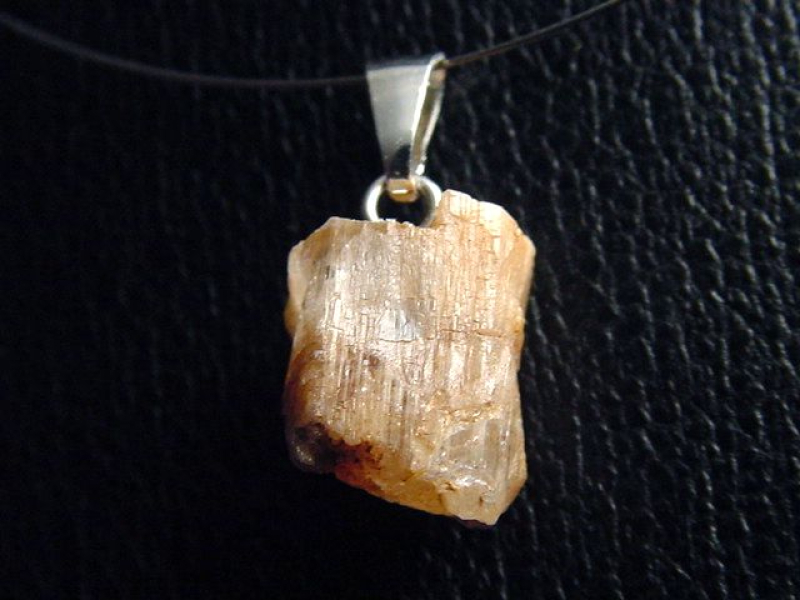 Phenakit Kristall Anhänger 12,5 mm 925 Silber - Piracicaba, Minas Gerais, Brasilien