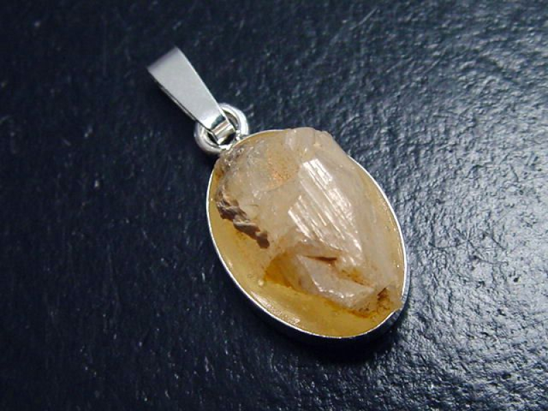 Phenakit Kristall Anhänger 925 Silber 24 mm selten - Piracicaba, Minas Gerais, Brasilien