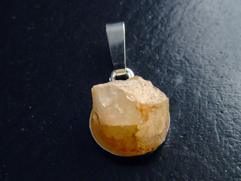 Phenakit Kristall Anhänger 925 Silber 20 mm selten - Piracicaba, Minas Gerais, Brasilien
