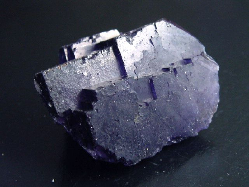Fluorit Kristall Stufe 45 mm feines violett - Muzquiz, Mexiko