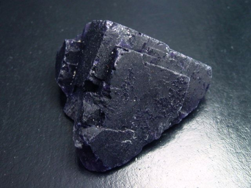 Fluorit Kristall Stufe 52 mm feines violett - Muzquiz, Mexiko