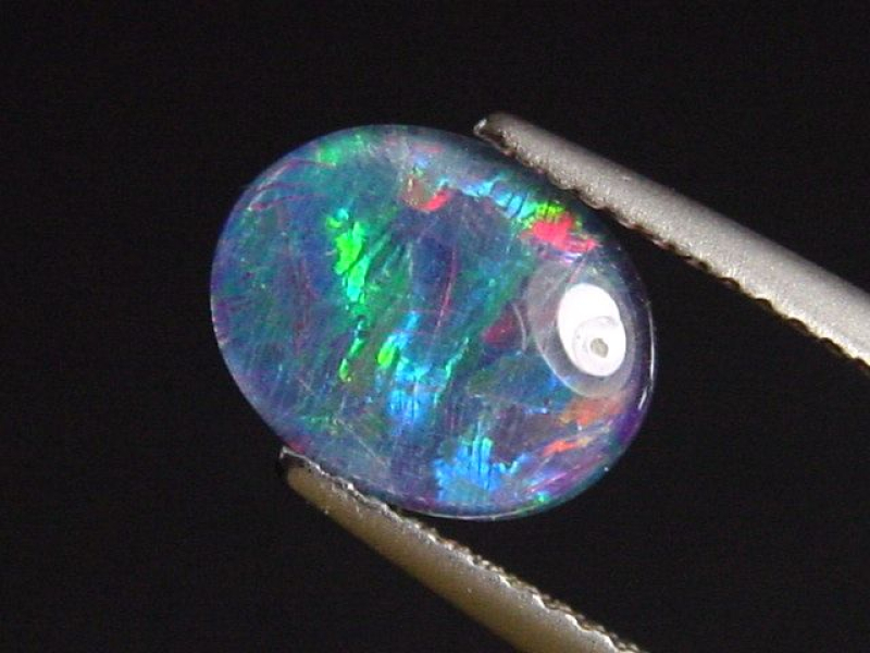 Opal / Edelopal 10 x 8 mm Oval Cabochon Triplette - Australien
