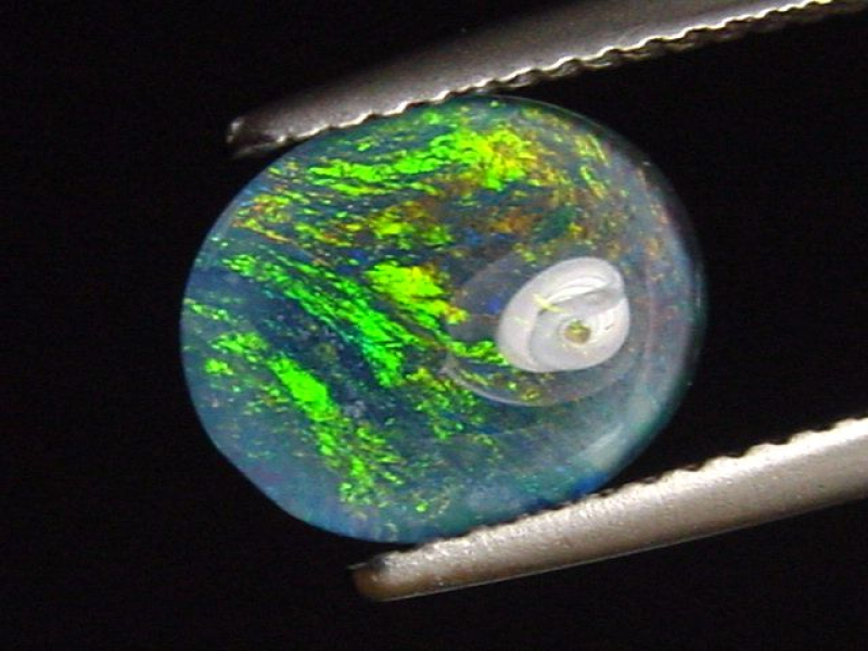 Opal / Edelopal 10 x 8 mm Oval Cabochon Triplette - Australien