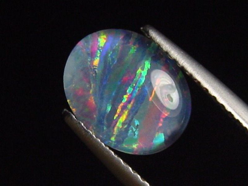 Opal / Edelopal 10 x 8 mm Oval Cabochon Triplette - Australien