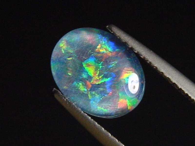 Opal 10 x 8 mm oval cabochon triplet - Australia