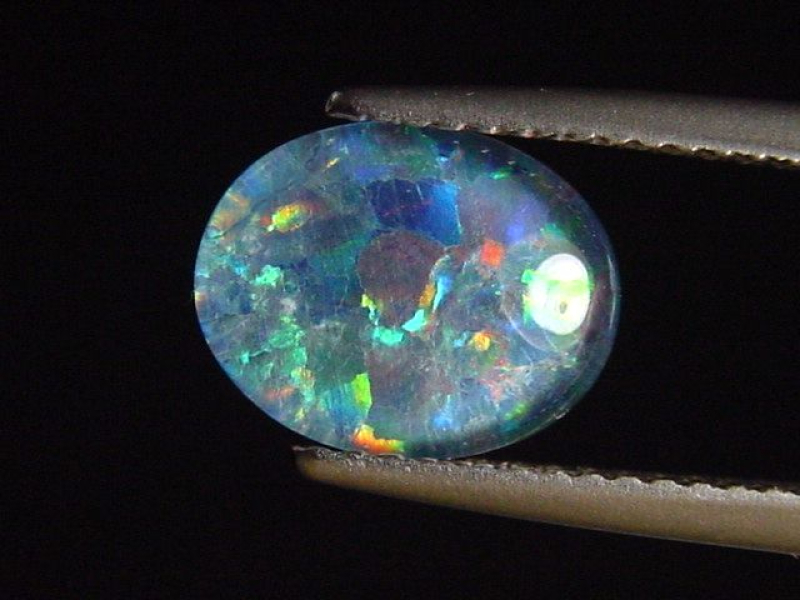 Opal 10 x 8 mm oval cabochon triplet - Australia