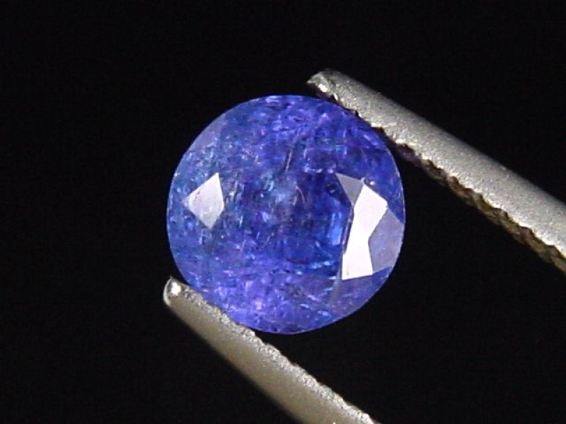 Tansanit 1,60 Ct. feinste Spitzenfarbe 6 mm Rund