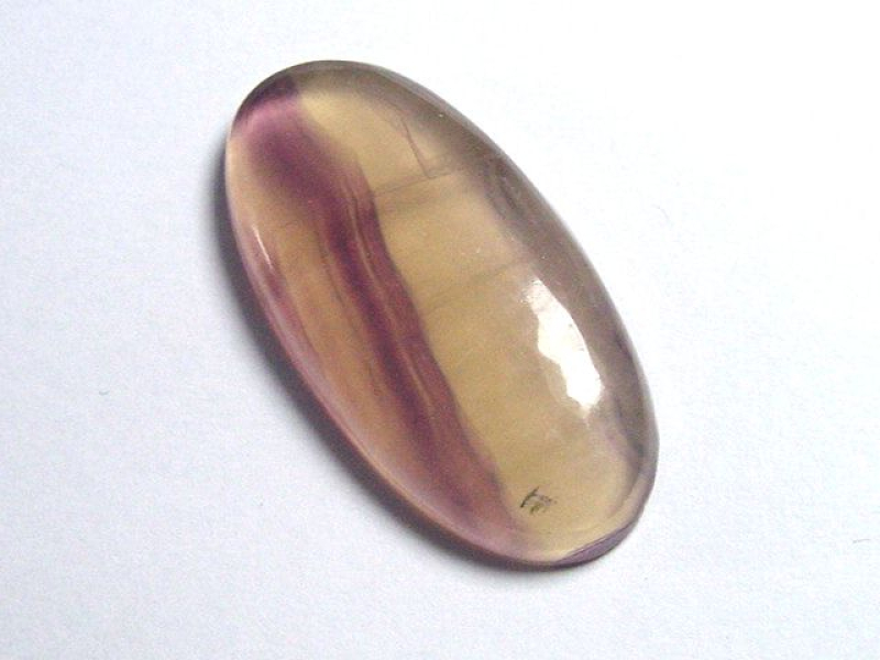 Fluorite 30,50 Ct. multicolor banded cabochon