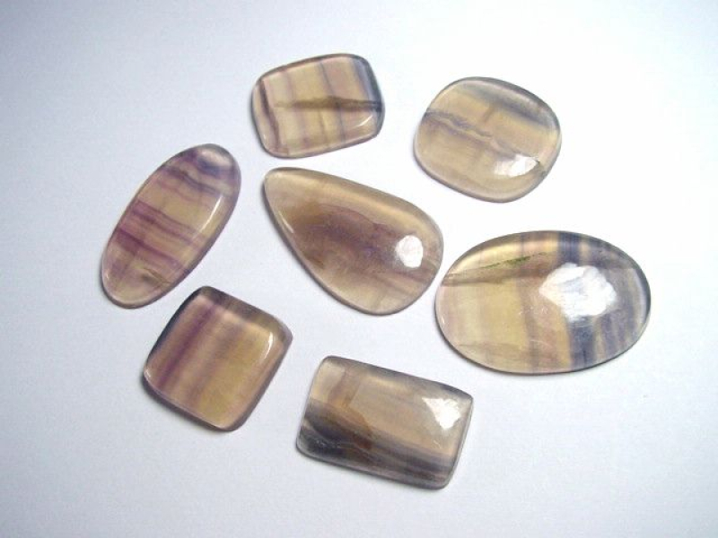 Fluorite lot 162,75 Ct. mix cabochon B-quality