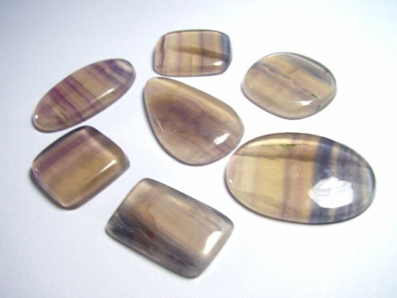 Fluorite lot 162,75 Ct. mix cabochon B-quality