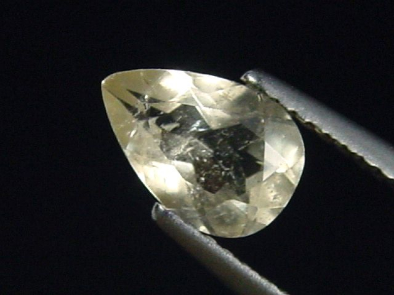 Topas 1,33 Ct. Tropfen facettiert - Schneckenstein, Sachsen, Deutschland