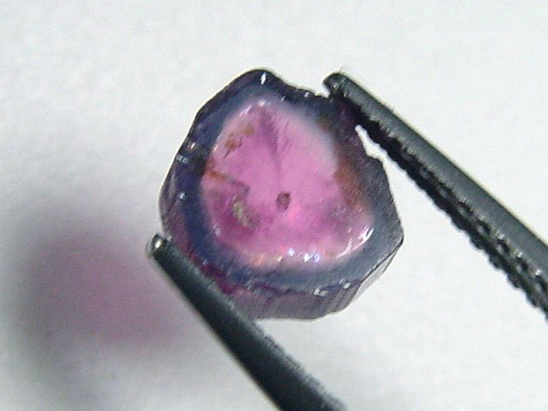 Wassermelonenturmalin 1,52 Ct. polierte Kristallscheibe Brasilien