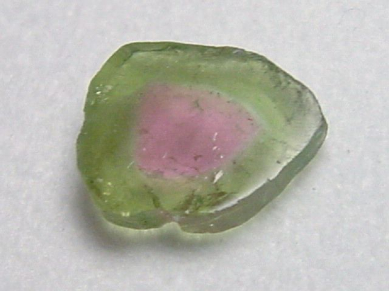 Wassermelonenturmalin 1,24 Ct. polierte Kristallscheibe Brasilien