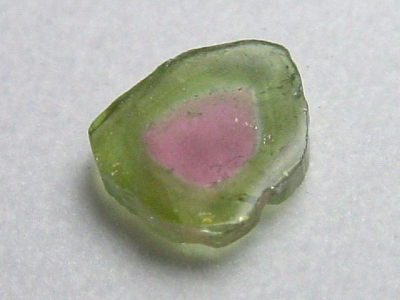 Wassermelonenturmalin 1,24 Ct. polierte Kristallscheibe Brasilien