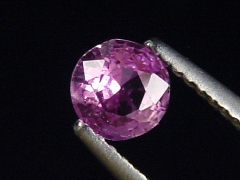 Saphir rosa 0,62 Ct. Naturfarbe Rund Tansania