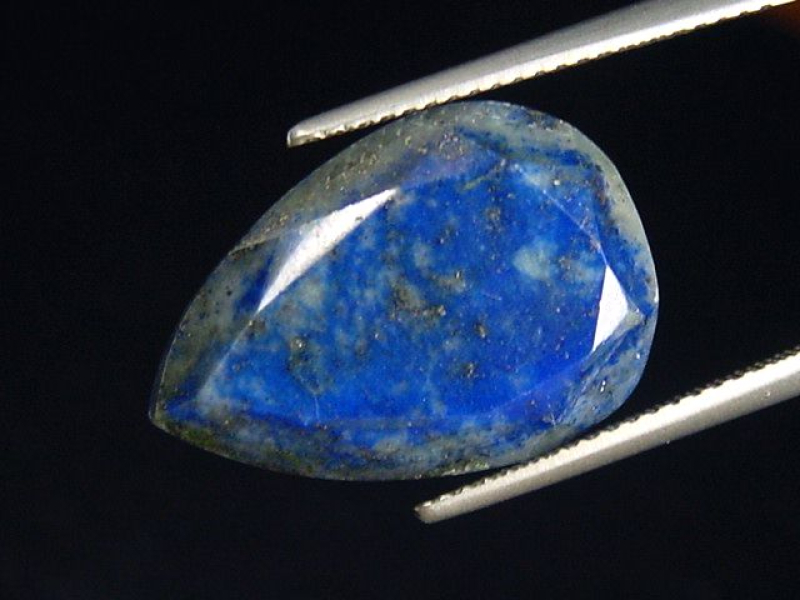 Lapislazuli 16,78 Ct. Tropfen facettiert 20 x 13,5 mm