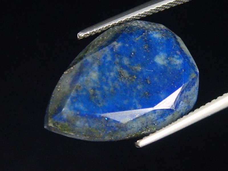 Lapislazuli 16,78 Ct. Tropfen facettiert 20 x 13,5 mm