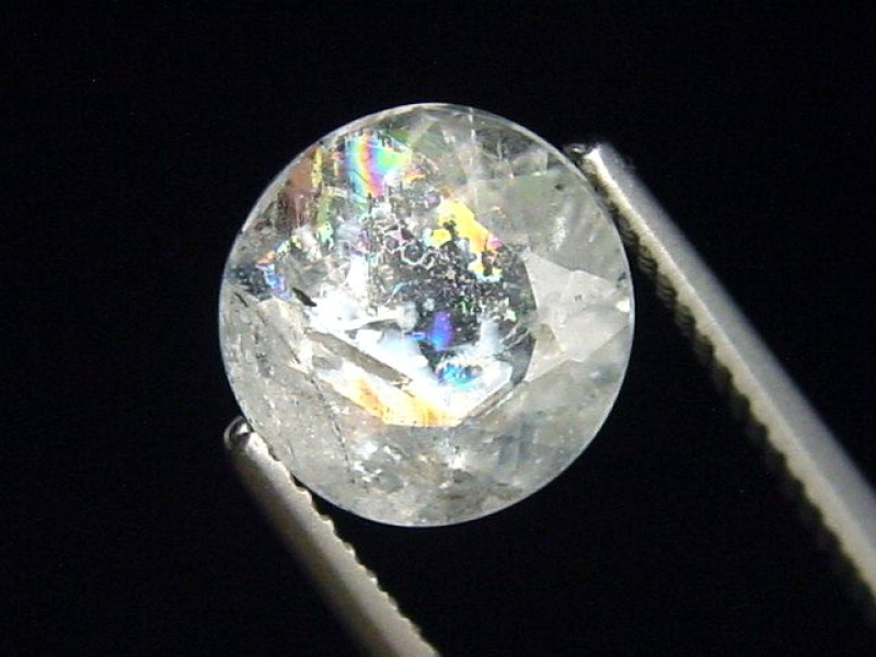 Sanidin 2,03 Ct. Rund facettiert - Volkesfeld, Eifel, Deutschland