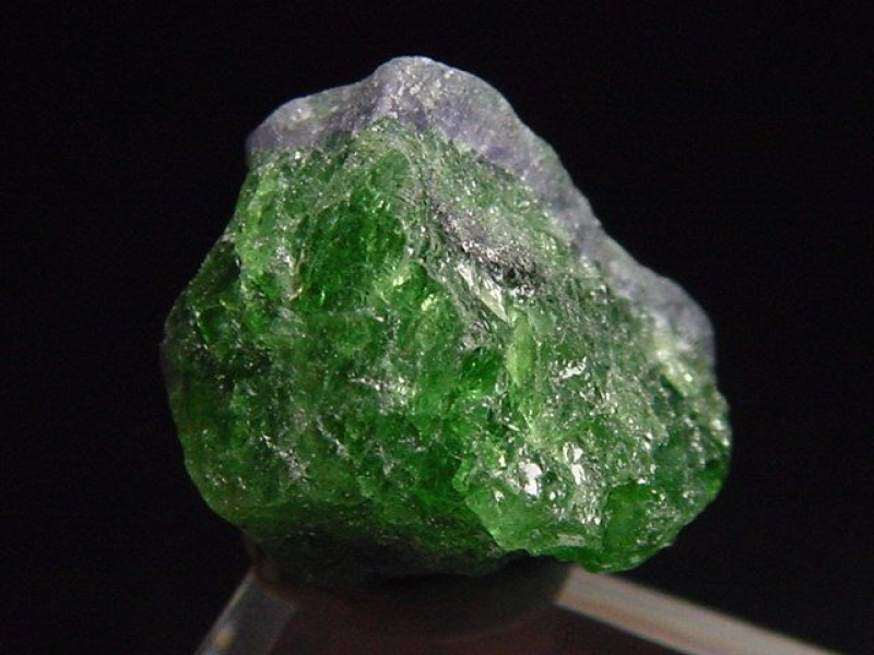 Tsavorit mit Tansanit Stufe 15 mm - Tansania