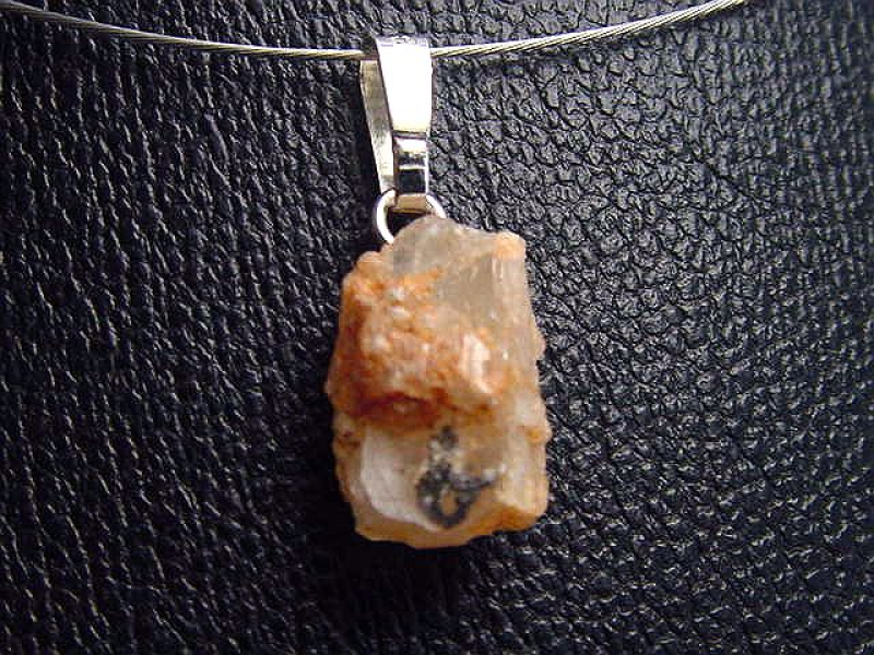 Phenakit Kristall Anhänger 12,5 mm 925 Silber - Piracicaba, Minas Gerais, Brasilien