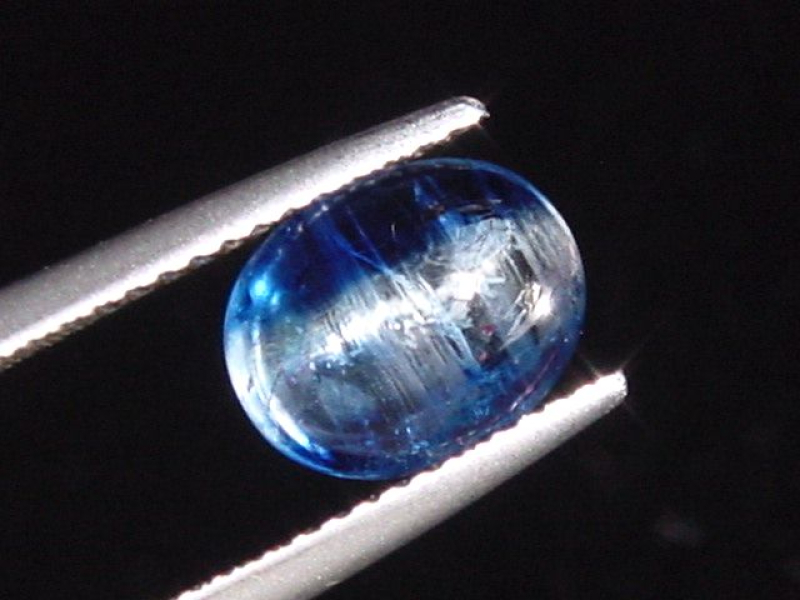 Kyanit / Disthen Katzenauge 2,59 Ct. zweifarbig selten Brasilien