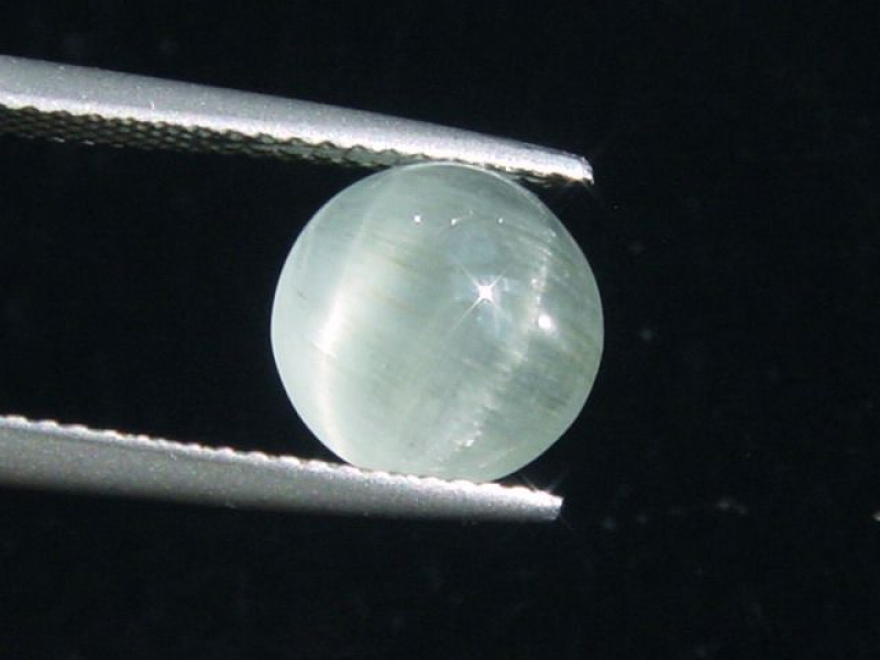 Aquamarine double cat's eye 3,02 Ct. cabochon Brazil