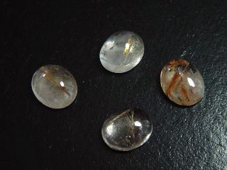 Rutilquarz Lot 19,04 Ct. Oval Cabochons 12 x 10 mm