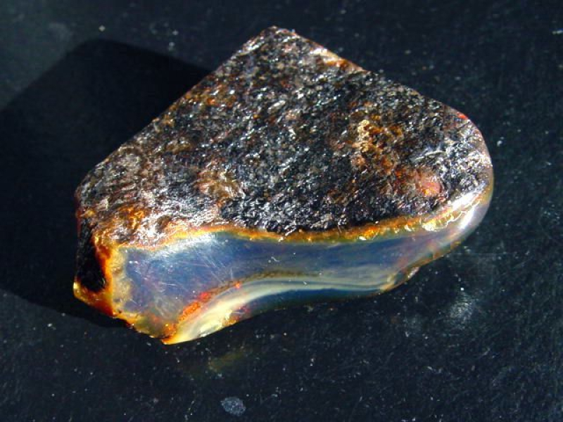 Blauer Bernstein 16,42 Gramm - 5,2 cm Sumatra, Indonesien