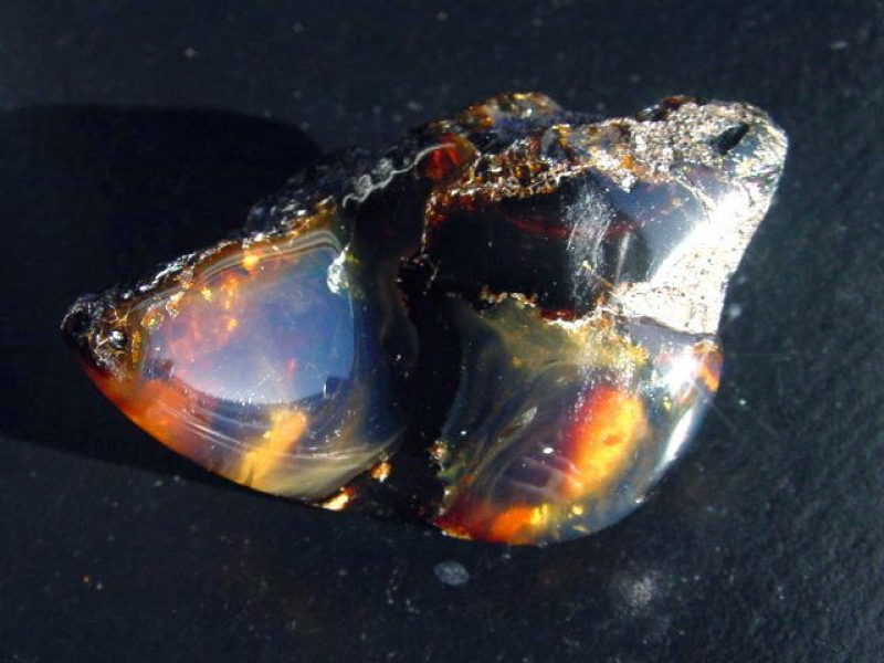 Blauer Bernstein 23,42 Gramm - 6,3 cm Sumatra, Indonesien