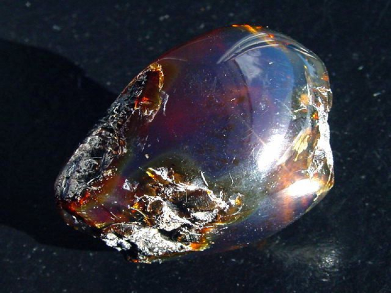 Blauer Bernstein 13,22 Gramm - 4,1 cm Sumatra, Indonesien