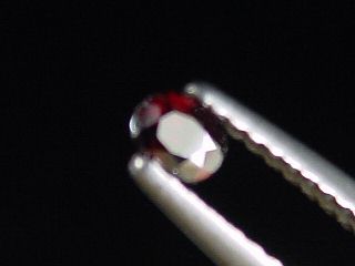 Rutil 0,18 Ct. rostrot Oval facettiert - Minas Gerais, Brasilien