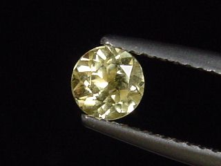 Chrysoberyll 0,57 Ct. Rund 5 mm Minas Gerais, Brasilien