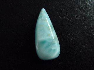 Larimar 11,30 Ct. pear cabochon - Dominic. Republic
