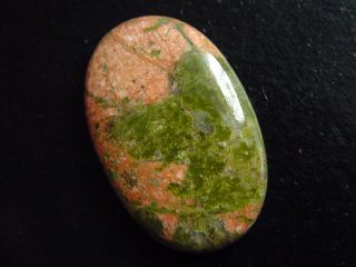 Unakite 34,89 Ct. oval cabochon