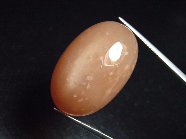 Mondstein braun 63,84 Ct. Oval Cabochon 34 x 22 mm