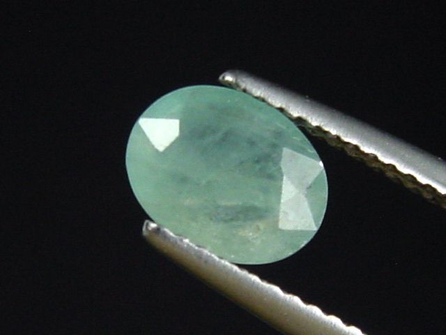 Grandidierit 1,02 Ct. rare faceted oval Andrahomana, Madag.
