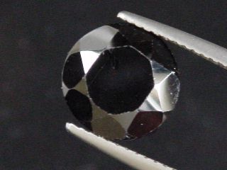 Schwarzer Spinell 5,96 Ct. rund Sri Lanka