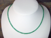 Smaragdkette 47,80 Ct. feinste facettierte Smaragd Kette 45,5 - 48 cm